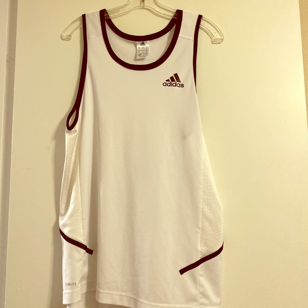 White boys Adidas shirt